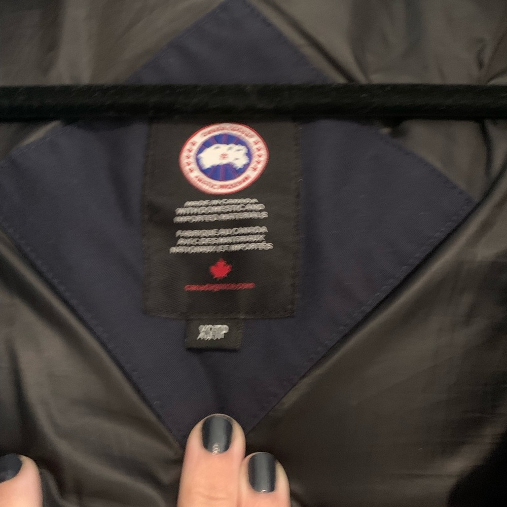 Canada goose Rowan belted parka size xs navy - Picture 8 of 13